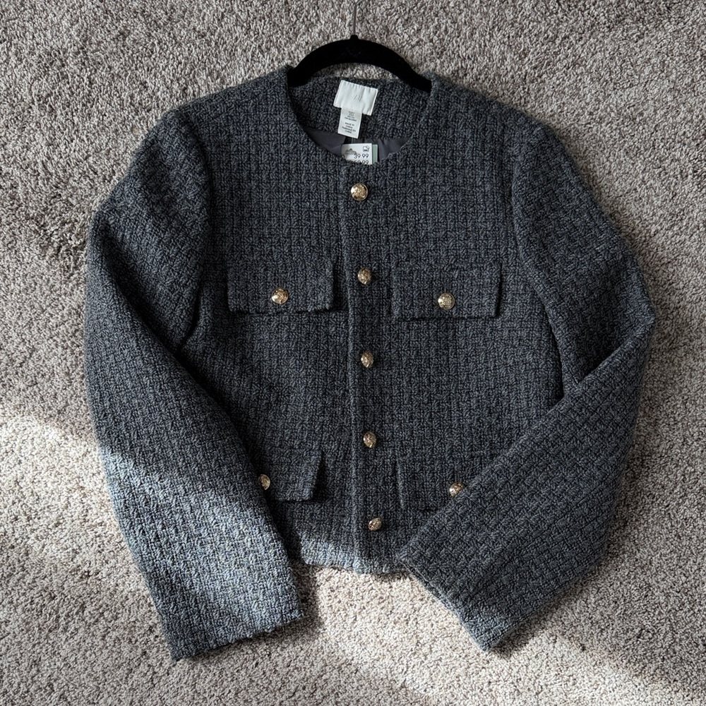 NWT H&M Tweed Lady Jacket S